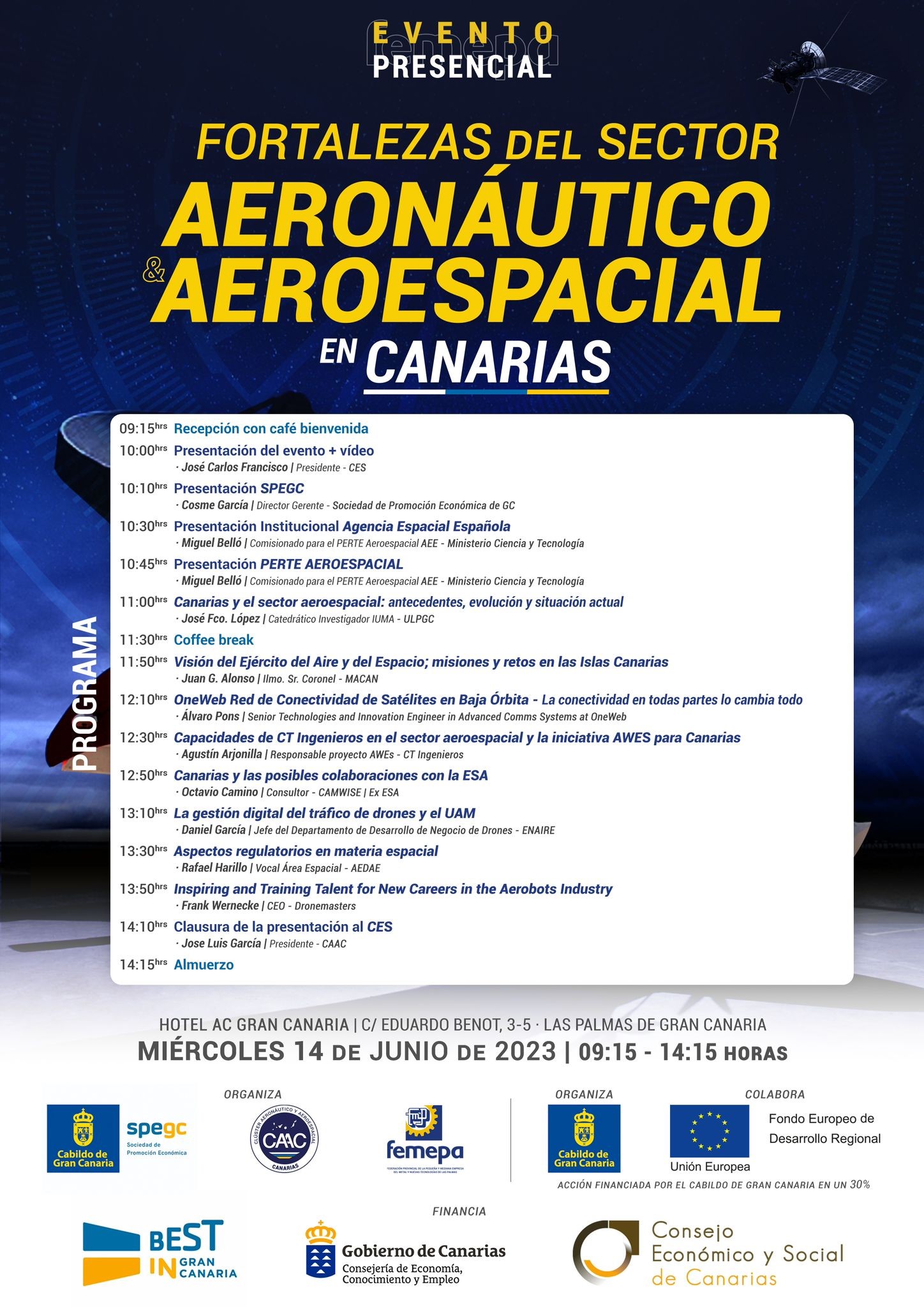 Agenda del evento