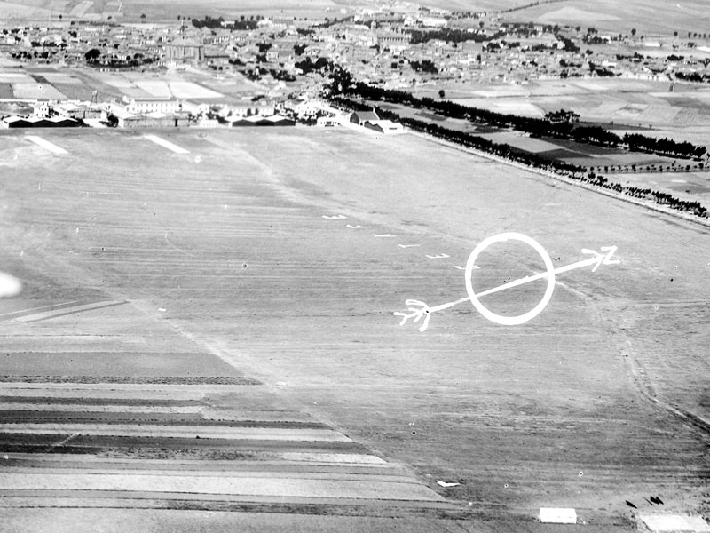 1933 vista aérea desde el suroeste