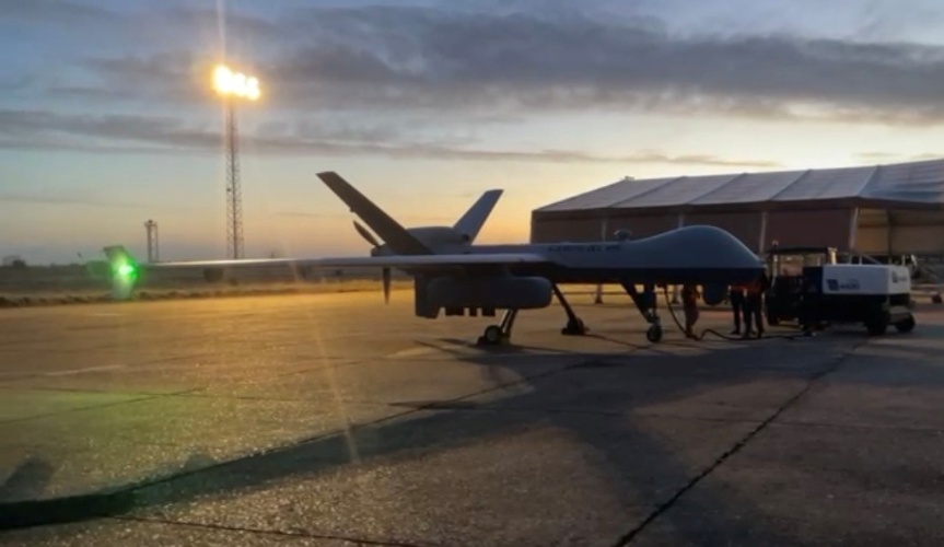 Primer vuelo de un Predator B del Ala 23 con POD SOAR de Inteligencia de Señales