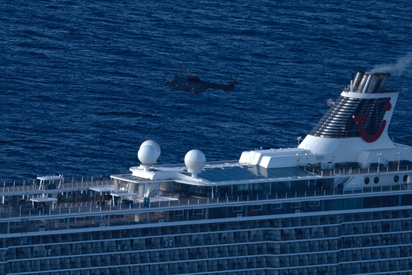 Aeroevacuación desde el crucero Mein Schiff 3