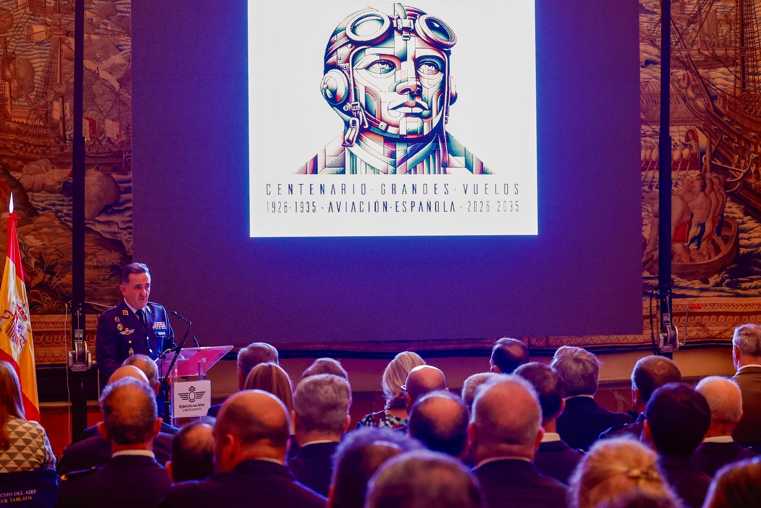 Imagen de El Ejército del Aire y del Espacio inaugura en Sevilla el Centenario de los Grandes Vuelos de la Aviación Militar Española