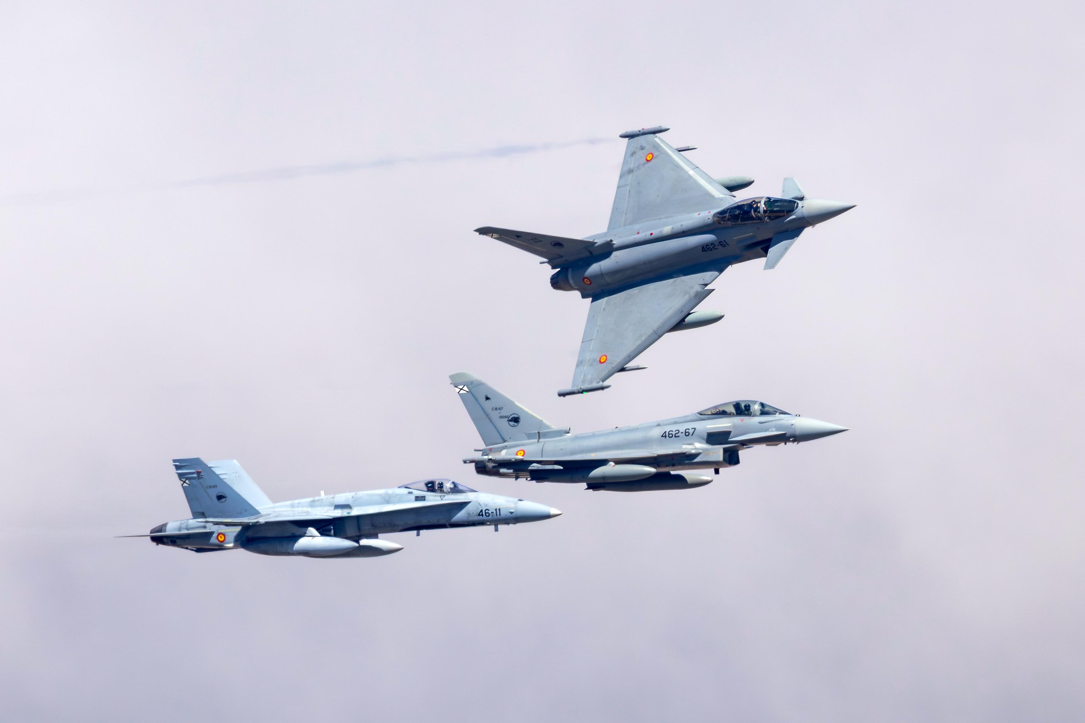 El Ejército del Aire y del Espacio moderniza la defensa aérea canaria con la llegada del Eurofighter a la Base Aérea de Gando