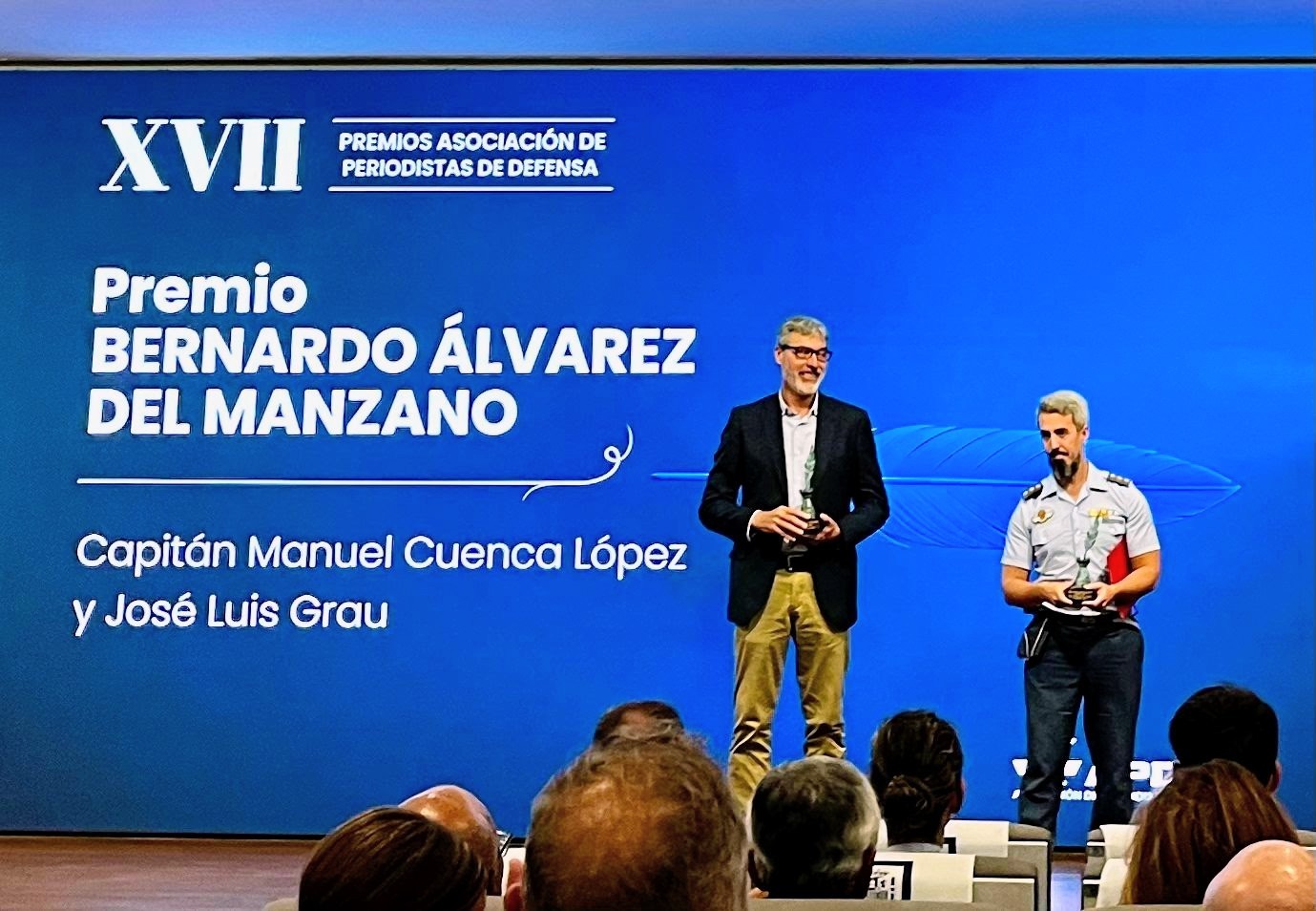 La Asociación de Periodistas de Defensa premia la labor de comunicación del Ejército del Aire y del Espacio