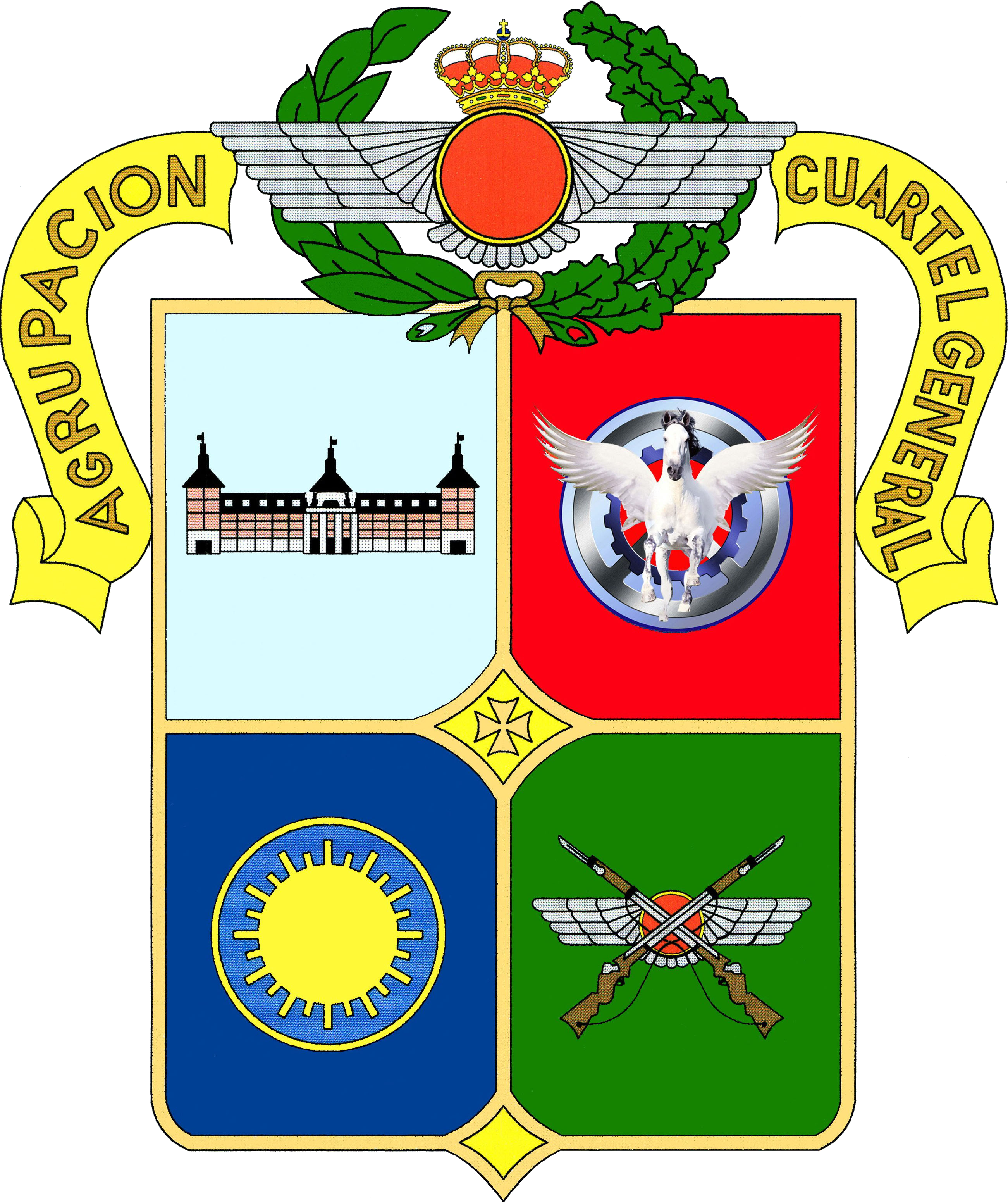 Distintivo de la Agrupación del Cuartel General del Ejército del Aire y del Espacio (ACGEA)