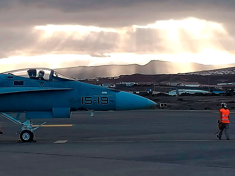 Luz del atardecer sobre Gando