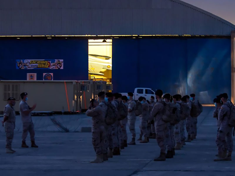 El Escuadrón de Apoyo al Despliegue Aérea proporciona seguridad a las operaciones aéreas