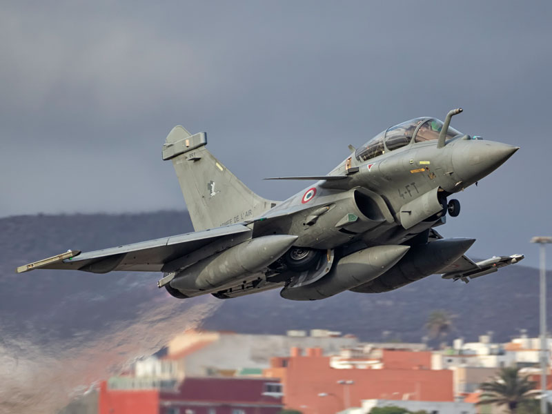 Rafale del 4º Escadrón francés