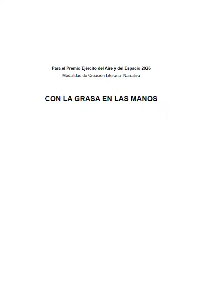 Portada de la obra «Con la grasa en las manos», de Jorge Bea Gilabert.