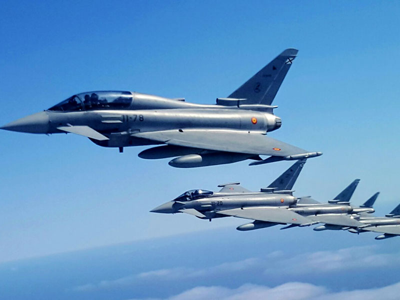 Red Flag 17-02 formación de Eurofighter