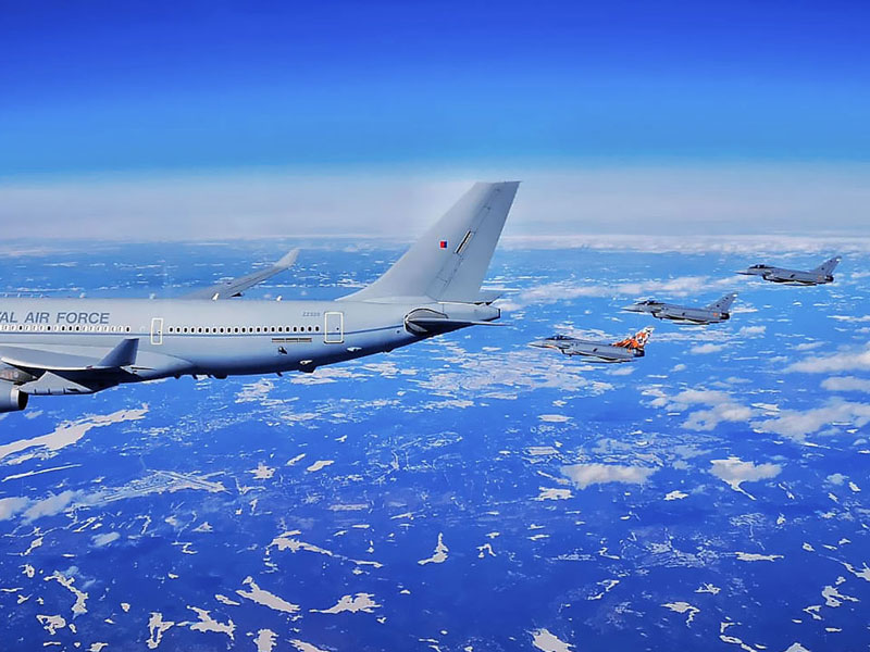 Ejercicio Red Flag 20-2 Eurofighter y A330