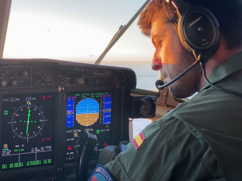 Ejercicio Red Flag 20-02 cabina de Hércules