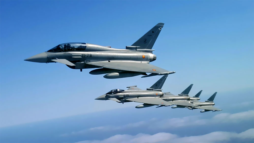 Eurofighter en formación
