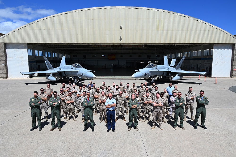 Imagen de El Ala 46 despliega para su participación en el Iniochos 25 en Grecia