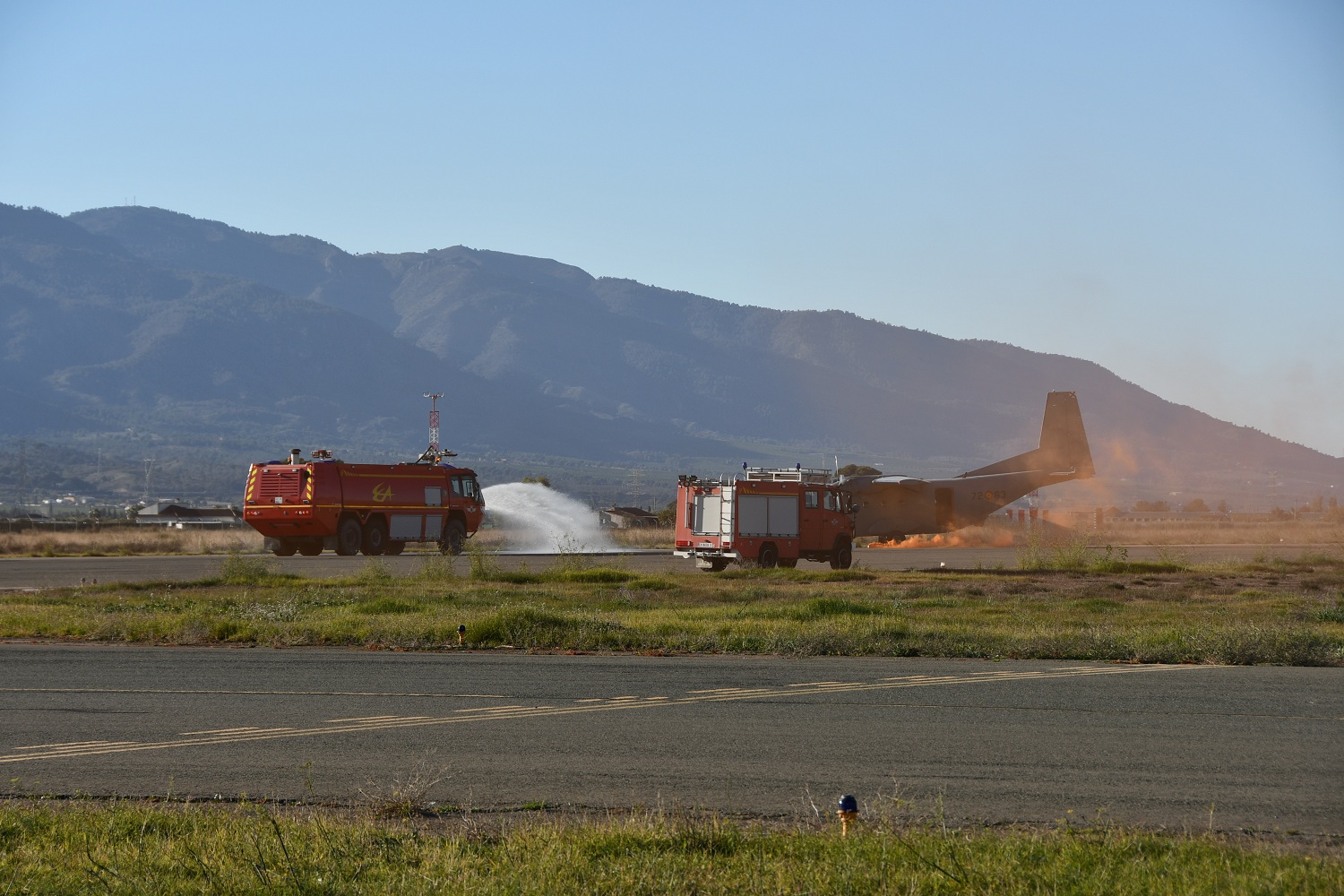 Imagen de Simulacro de emergencia aérea en la Base Aérea de Alcantarilla