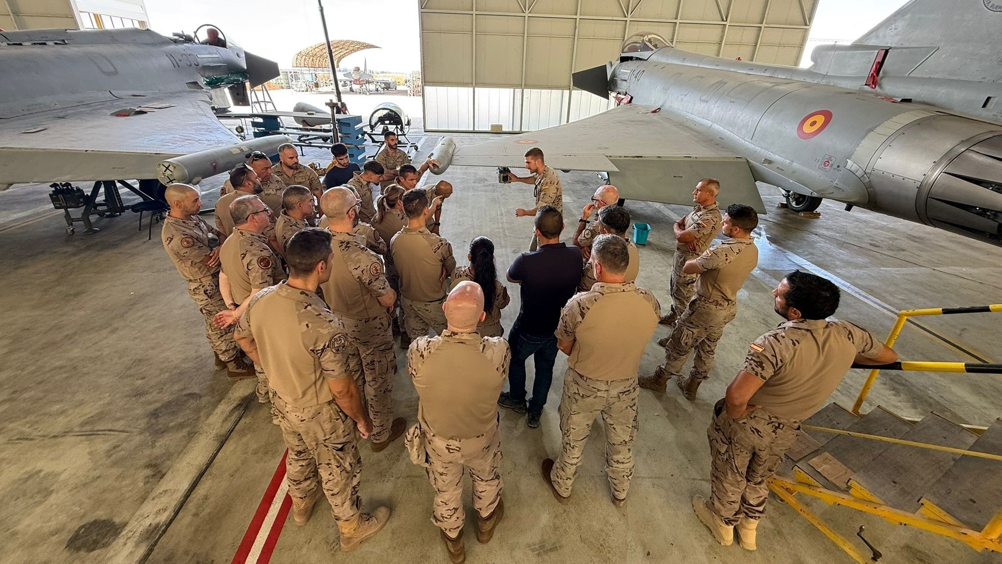 Imagen de Inicio del plan de implantación del Eurofighter en la Base Aérea de Gando