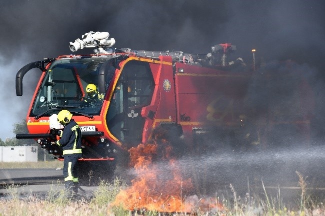 Imagen de Vega 25. Simulacro de accidente aéreo en la base aérea de Matacán