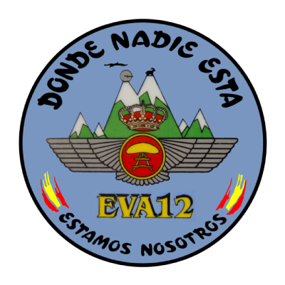 Distintivo del Escuadrón de Vigilancia Aérea nº12 (EVA 12) y Acuartelamiento Aéreo Espinosa de los Monteros