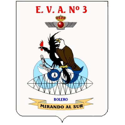 Distintivo del Escuadrón de Vigilancia Aérea nº3 (EVA 3) y Acuartelamiento Aéreo Constantina